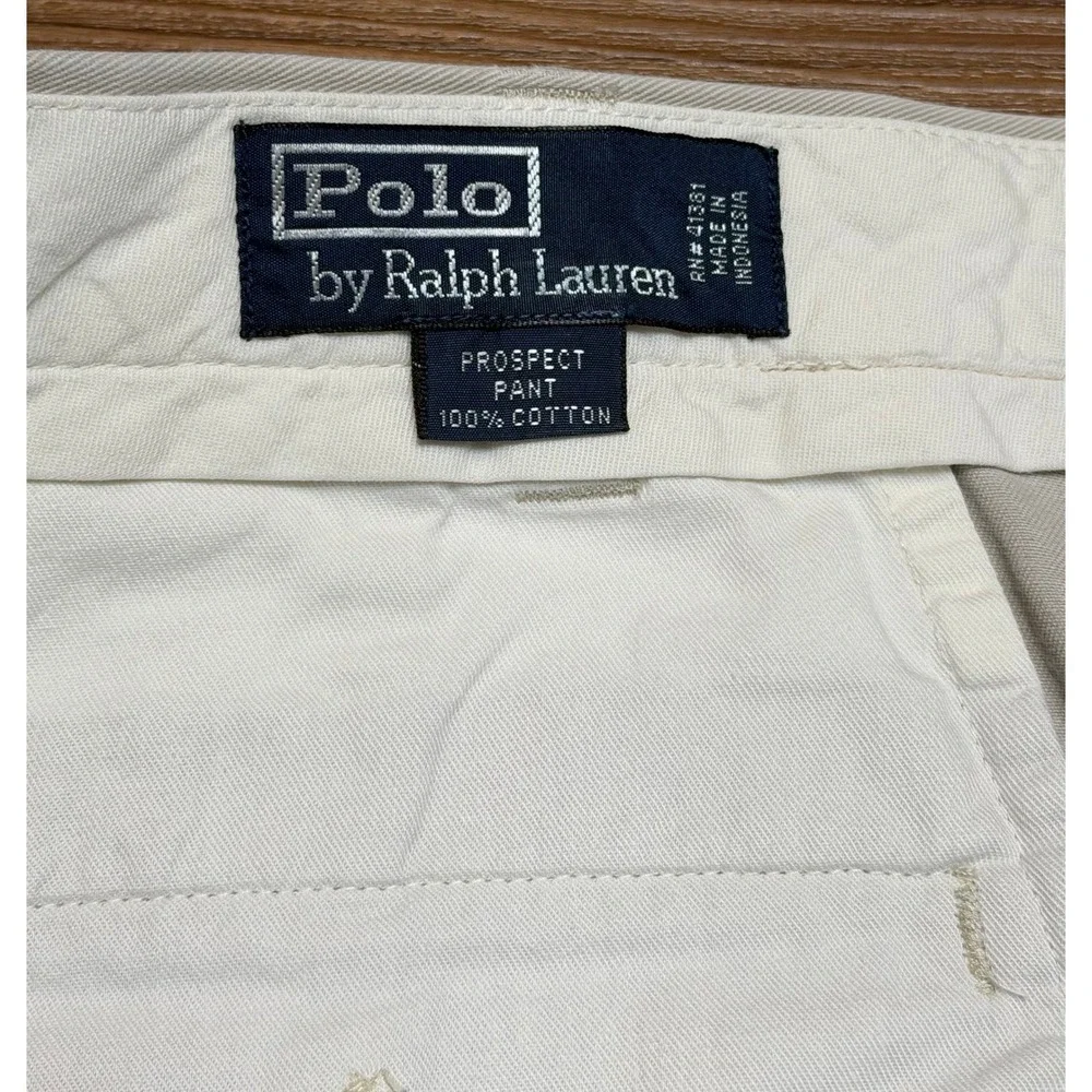 Polo Ralph Lauren Prospect Pant Mens Beige Khaki Chino Straight Leg Sz 38x30